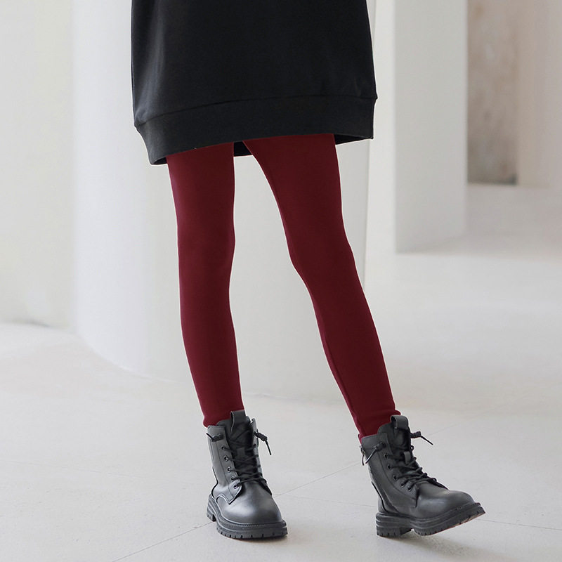 加绒加厚秋冬季款纯色中大童针织纯棉修身长裤女童打底裤保暖童装,童装/婴儿装/亲子装,裤子,淘宝优惠券,粉丝福利购,淘宝优惠卷