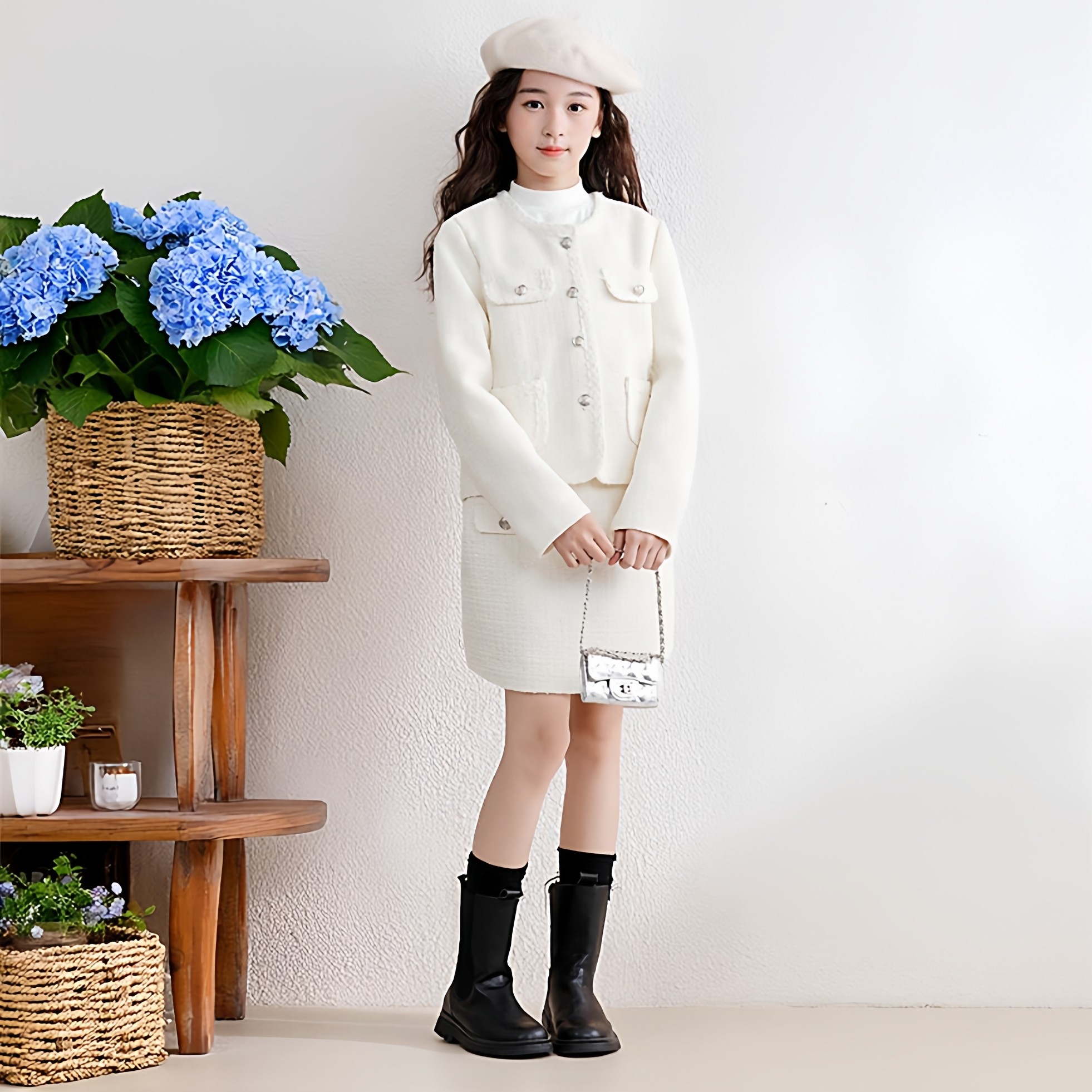 春秋冬季女童小香风套装裙中大女童洋气时髦套裙女童时髦两件套装,童装/婴儿装/亲子装,套装,淘宝优惠券,粉丝福利购,淘宝优惠卷