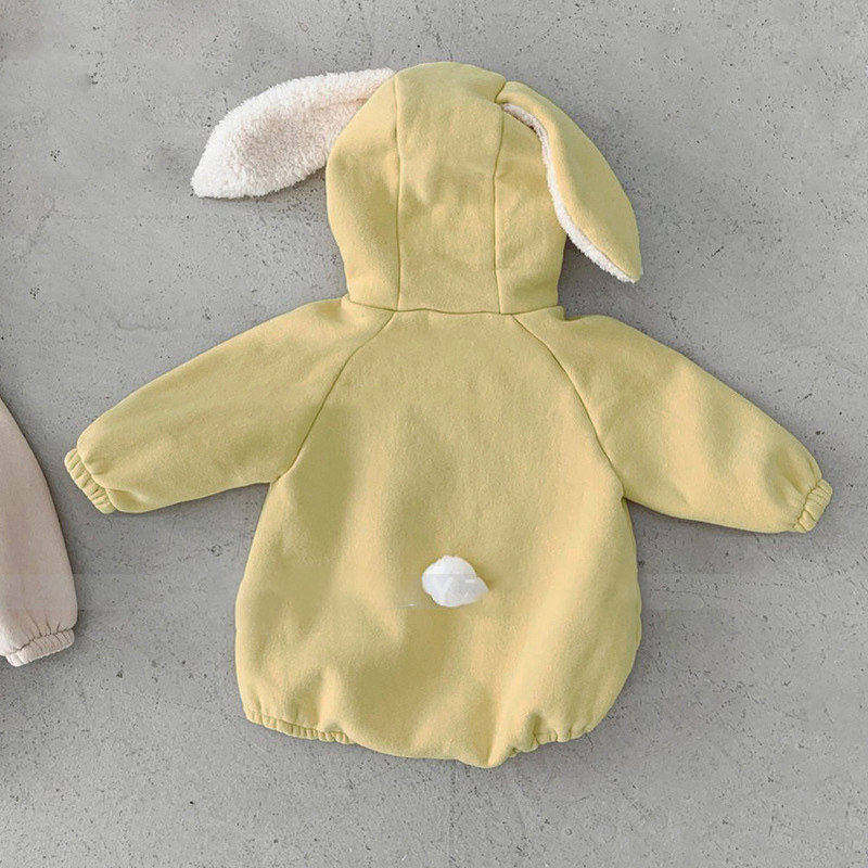 冬季i韩版男女宝宝长袖连身衣可爱兔耳朵抓绒卫衣连帽包屁爬服,童装/婴儿装/亲子装,连身衣/爬服/哈衣,淘宝优惠券,粉丝福利购,淘宝优惠卷