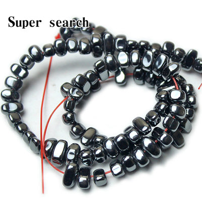 黑胆石diy随形碎石串珠配饰