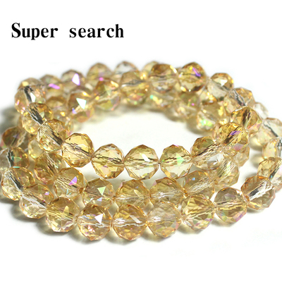 人造水晶切面电镀散珠串珠