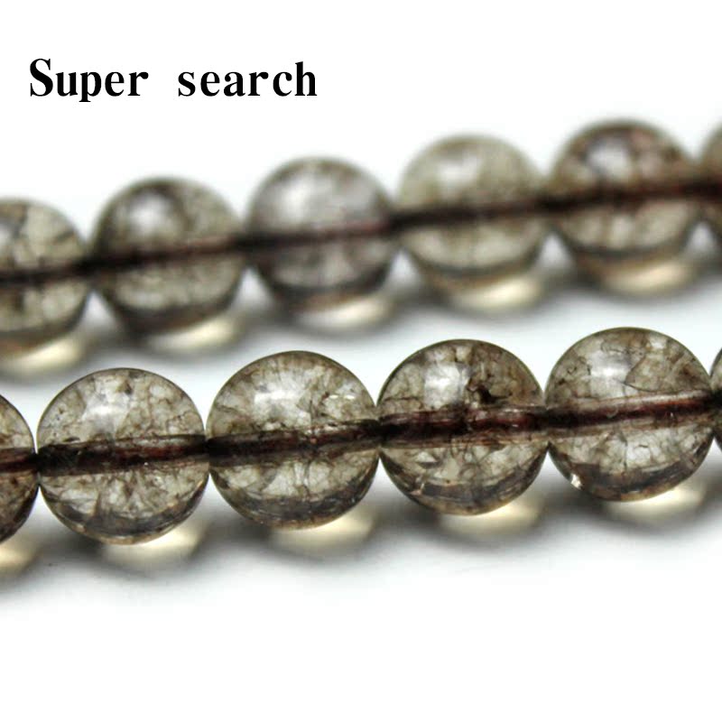 玻璃爆花裂纹珠子diy手链