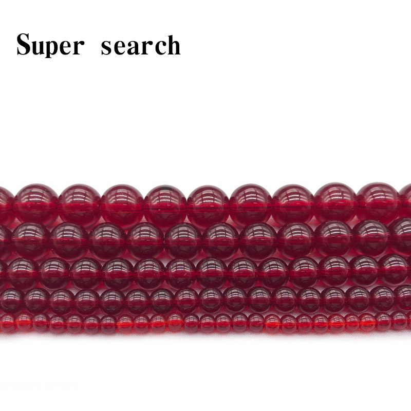 合成水晶石榴暗红色散圆珠子配件饰半成品diy手工串门窗帘项佛链