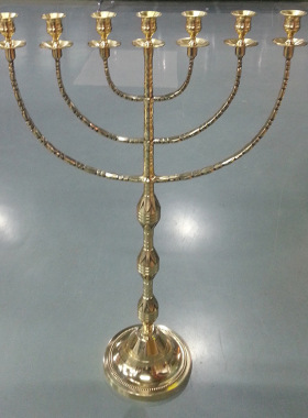 大号纯铜金灯台复古浪漫家居烛台