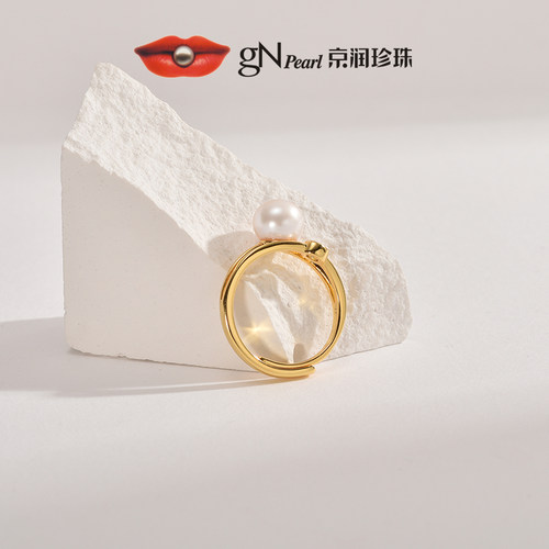 粉丝福利天然淡水珍珠戒指耳钉