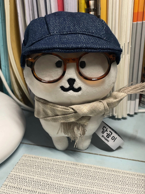 13cm自嘲方大同熊贝雷帽围巾自潮熊配饰衣服娃衣小衣服头套眼镜