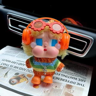 哭娃衣服日光沐浴彩虹针织娃衣度假系列搪胶毛衣可爱配件