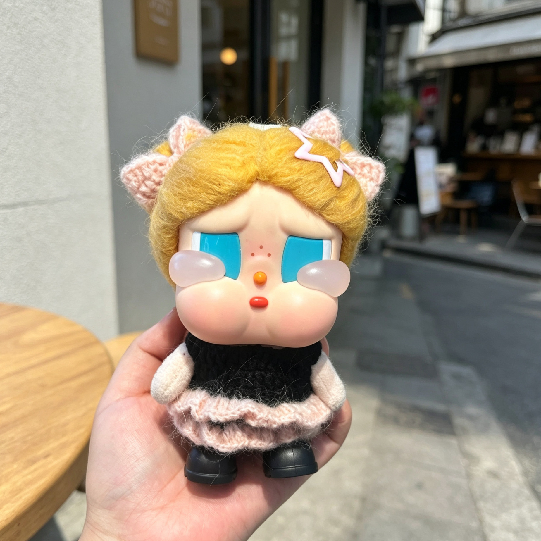 哭娃美人鱼娃衣Crybaby哭娃度假系列沙滩小憇春夏裙子纱裙白色