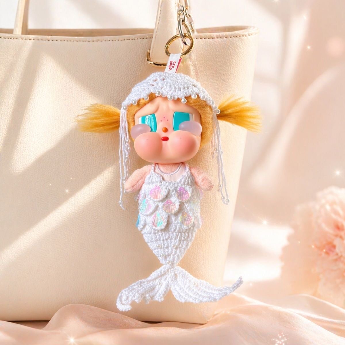 哭娃美人鱼娃衣Crybaby哭娃度假系列沙滩小憇春夏裙子纱裙白色