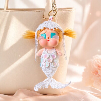 哭娃美人鱼娃衣Crybaby哭娃度假系列沙滩小憇春夏裙子纱裙白色