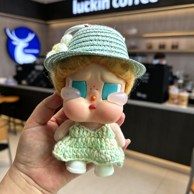 CRYBABY哭娃Vacation搪胶毛绒咕噜咕噜夏天新款手工美人鱼娃衣
