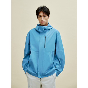 户外外套 街头机能风_时髦廓形斜插袋弯刀袖 UNICA HOMME