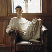 UNICA HOMME 简约基础手绘速写艺术字母刺绣T恤