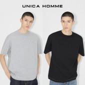 UNICA T恤 舒适短袖 HOMME 简约时髦随性镂空视觉
