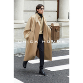 高级感男装 UNICA 风衣休闲大衣外套男 情侣款 长款 HOMME 朱亚文同款