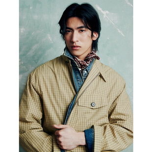 UNICA 复古哈林顿_干练大口袋夹克外套舒适型男设计潮 HOMME