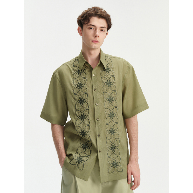 UNICAHOMME进口重工刺绣衬衫