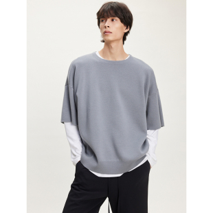 针织衫 UNICA 通穿_美利奴羊毛短袖 四季 透气男 HOMME
