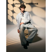 HOMME 裤 经典 UNICA 进口面料舒适时尚 男士 子半松紧腰头牛仔裤