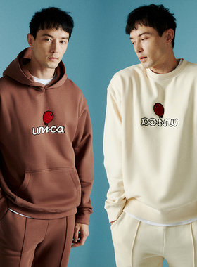 UNICA HOMME/高阶时髦运动套装_原创设计毛线绒气球圆领卫衣套装