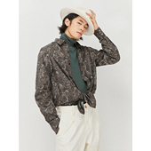 UNICA 男南洋风情 佩斯利卷草纹印花衬衫 HOMME 陈小春同款