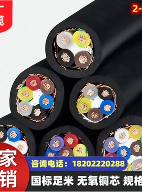 煤矿用编织屏蔽控制软电缆MKVVRP-450/750 53*1.0mm² 国标足米