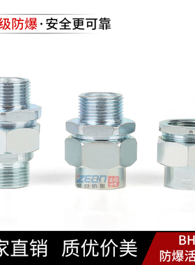不锈钢防爆活接头BHJ双内丝/双外丝/一内一外 油壬接头挠性管接头