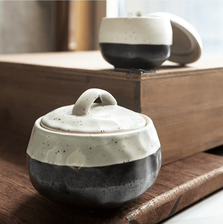 毛孩烧陶瓷雪花釉餐具蛋盅汤盅高温粗陶燕窝碗炖盅素雅带盖碗日式,餐饮具,泡面碗,淘宝优惠券,粉丝福利购,淘宝优惠卷