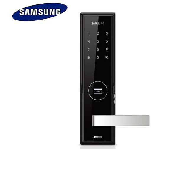 正品三星505635电子密码刷卡感应门锁家用防盗门木门大门智能门锁