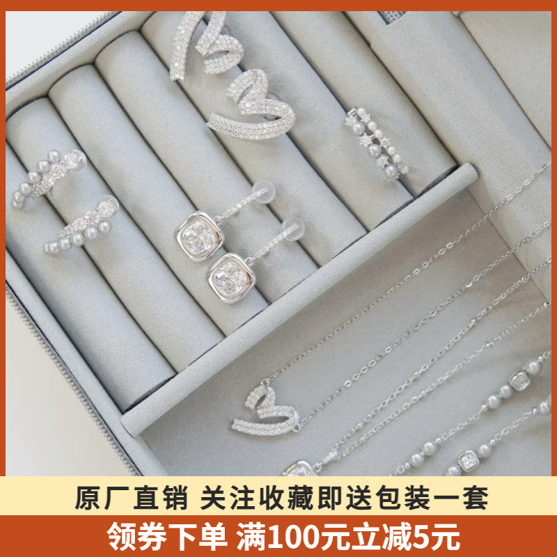 hefang925纯银何方气泡方糖项链
