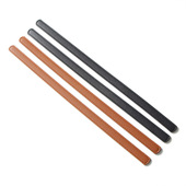 手拎带包配件1.5cm宽替换带PU皮车线黑色腋下带未开孔短包带z065