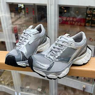 订书机老爹鞋男女情侣款2024秋款厚底做旧欧洲站网面休闲运动鞋