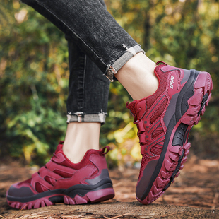 美国外贸户外登山鞋女防水防滑徒步鞋男透气轻便休闲运动鞋旅游鞋