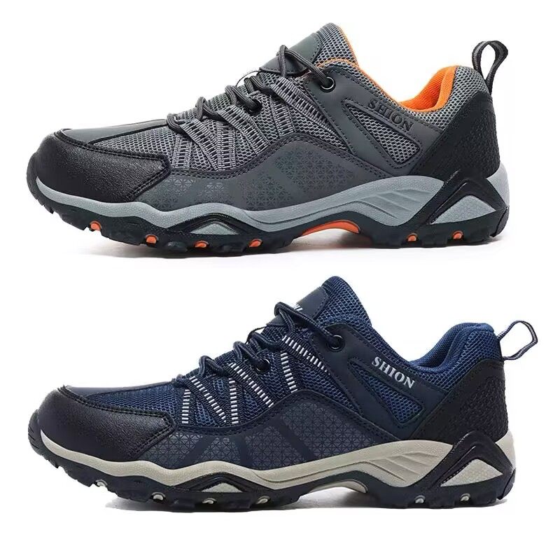 美国外单外贸原单网布面透气户外鞋登山鞋男鞋徒步鞋防滑减震休闲