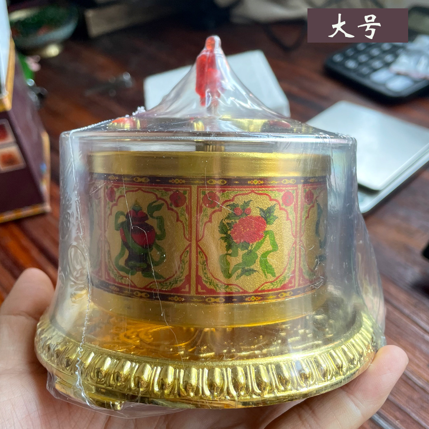 不计成本旋转指捻车摆件吉祥
