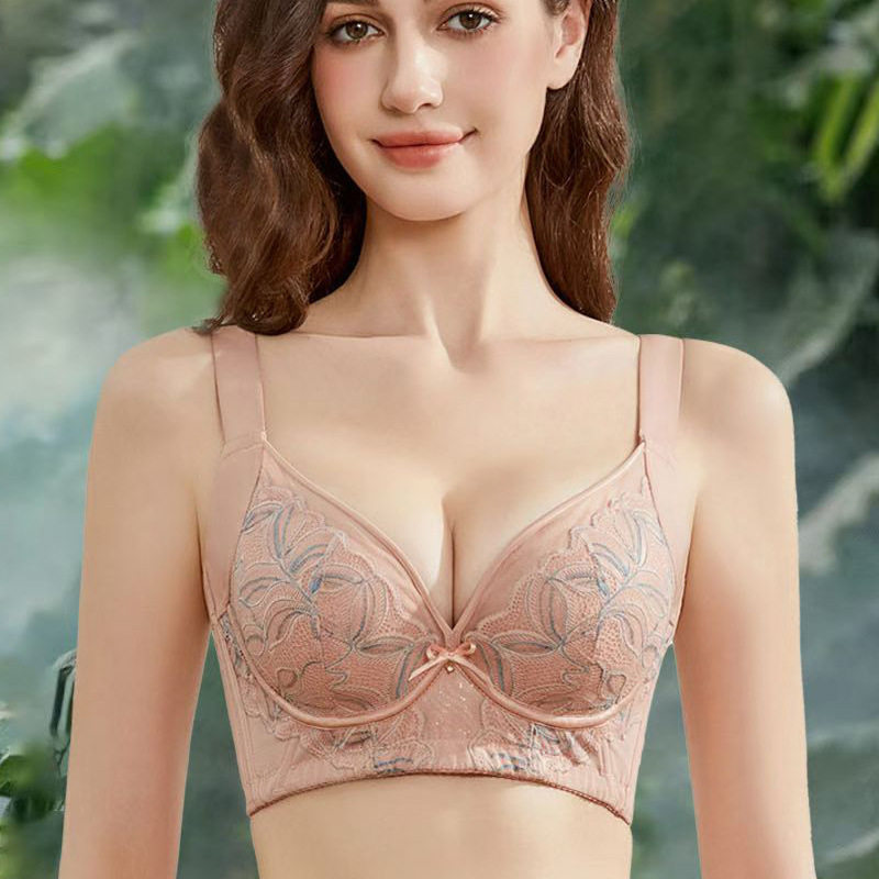 2026春季新品高端聚拢内衣小胸加厚调整型文胸收副乳防下垂精油杯