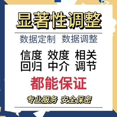 SPSS显著性调整信效度调节中介结构方程模型数据调整