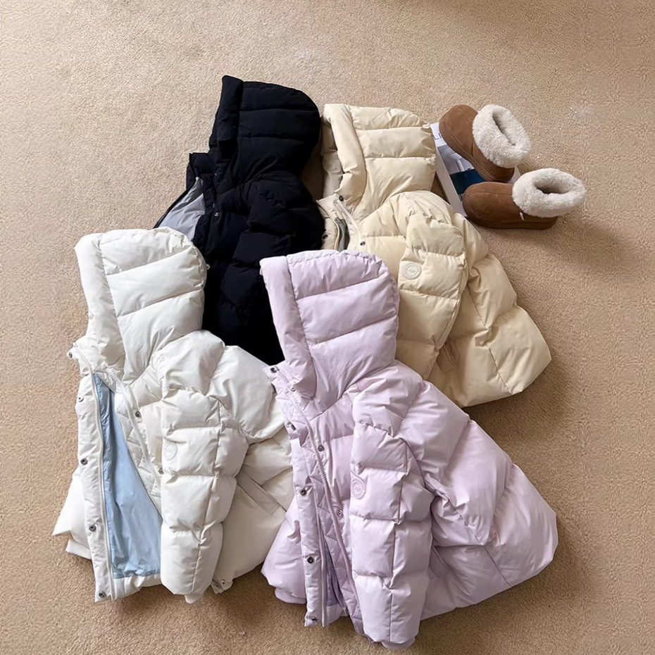 新国标90白鸭绒儿童蓬松面包服男女童可溯源撞色背带保暖羽绒服潮,童装/婴儿装/亲子装,羽绒服,淘宝优惠券,粉丝福利购,淘宝优惠卷