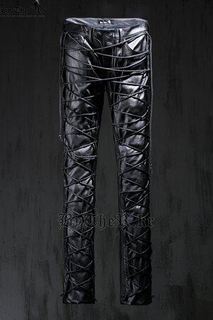 Pantalon cuir homme BYTHER pour automne - Ref 1491526 Image 1