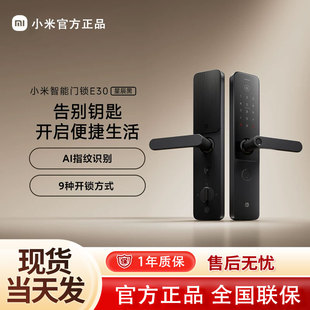 小米智能门锁E30 小米指纹锁家用电子锁密码锁智能门锁智能锁门锁