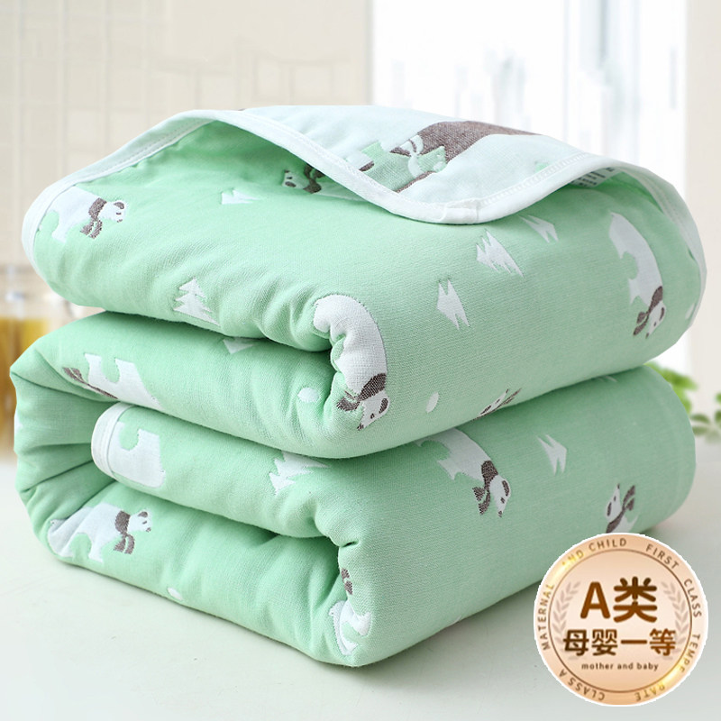 6层纱巾棉纱方巾纱布浴巾新生婴儿儿童专用超软毛巾纯棉盖毯宝宝