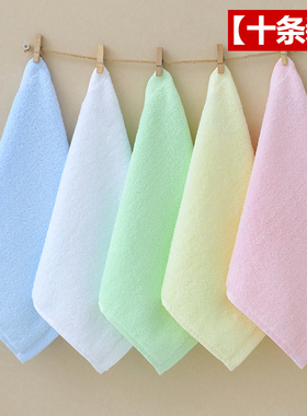 纯棉毛巾口水巾小方巾全棉婴幼儿童宝宝洗脸洗澡巾幼儿园手帕手绢
