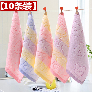 纯棉毛巾口水巾婴儿洗脸毛巾新生儿宝宝方巾成人儿童手帕手绢 包邮