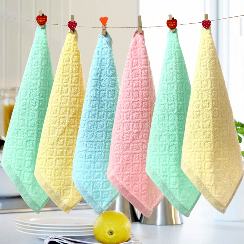 6条装小毛巾纯棉洗脸巾方巾