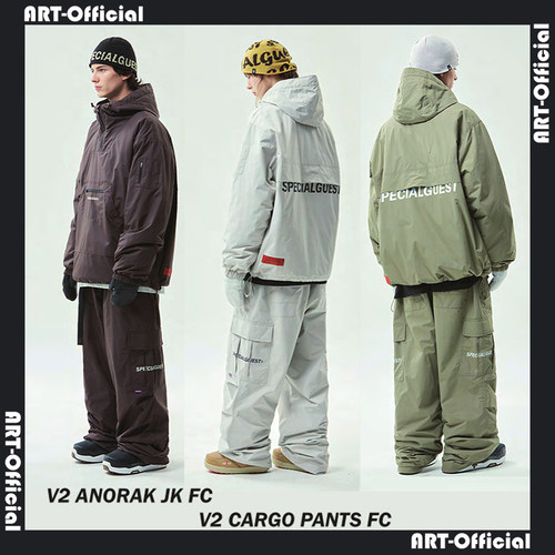 W25国内现货SPECIALGUEST V2 ANORAK CARGO滑雪服雪裤套头夹棉