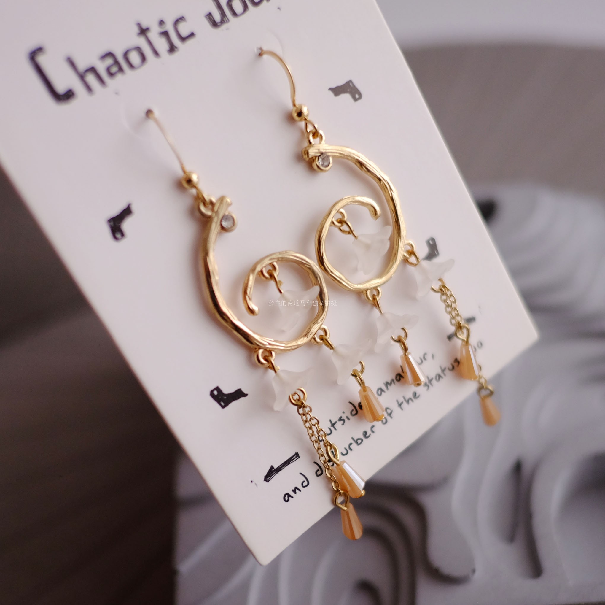 摇曳日本韩剧风耳环