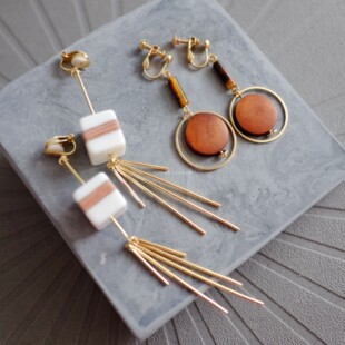 耳夹款！美拉德风多材质长款耳夹气质配毛衣裙子连衣裙白衬衫甜飒