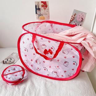 hellokitty可爱脏衣篮家用可折叠高颜值浴室脏衣篓玩具收纳筐子