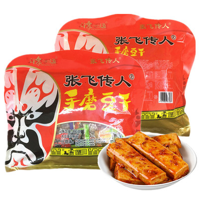 张飞传人手磨豆干成都豆腐干零食