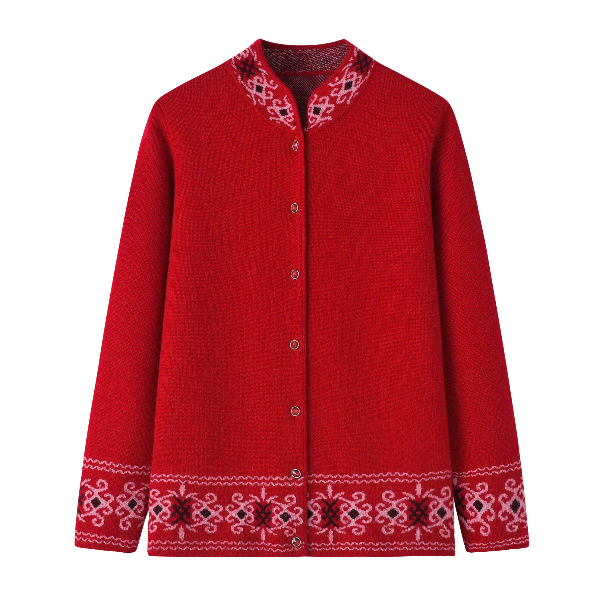 妈妈款保暖秋冬加厚大码山羊绒衫